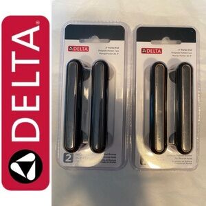 5/$30 NWT 3 (6) Delta 3" Porter Pull Oil Rub Bronze Cabinet Pulls Sealed in Pkg.
